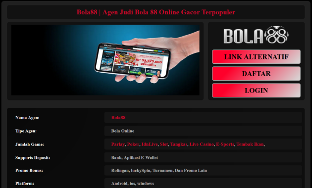 Daftar Bola88 Login Bola88 Link Alternatif Bola88